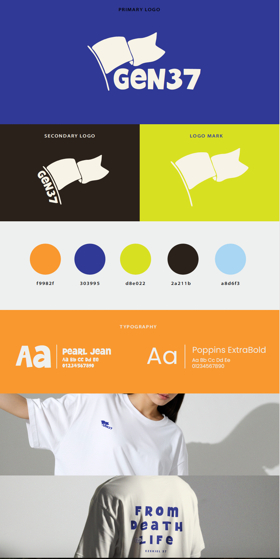 Gen 37 — Logo · Print · Color · Typography